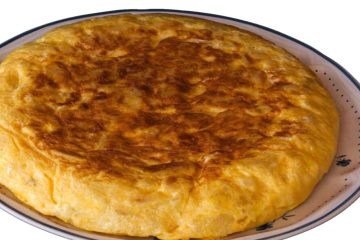 Tortilla de patata y carne picada
