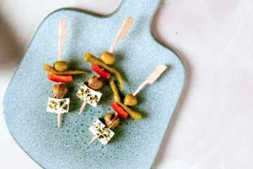 Gildas con queso fresco