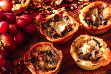 Hojaldritos de champiñón con queso brie