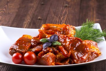 Magro de cerdo con tomate