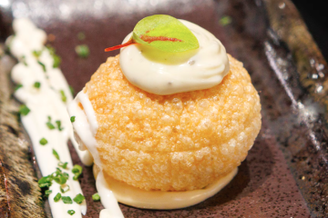 Panipuris de ensaladilla de cangrejo