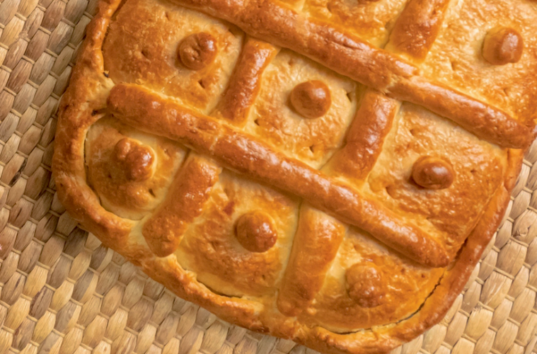 Empanada de pollo y setas