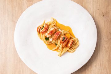 Espaguetis con bogavante