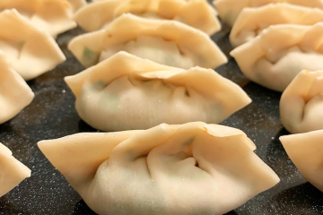 Dumplings picantes de carne con un toque de jerez