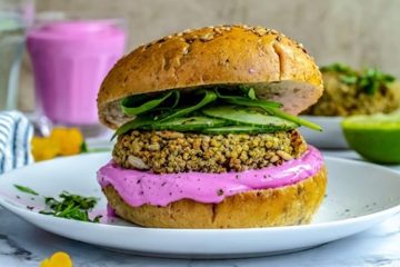 Hamburguesas con restos de quinoa ya cocinada