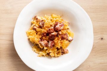 Pasta con pulpo a la gallega