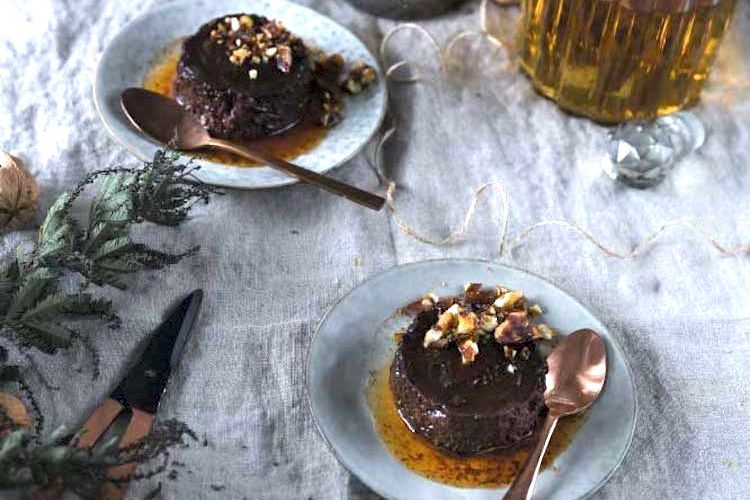Pudin de chocolate y un toque de bourbon olvidado por el armario