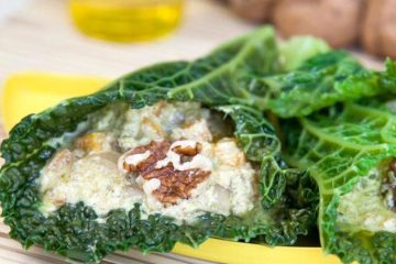 Wraps de col con curry de nueces olvidadas por el armario