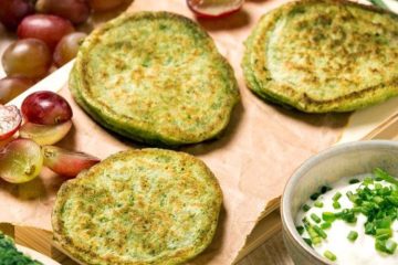 Minitortas de brócoli con crema agria