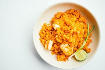 Arroz con bacalao y alioli (Foto Choví)