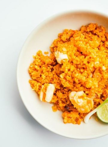 Arroz con bacalao y alioli (Foto Choví)