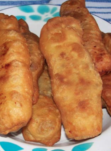 Buñuelos de restos de dulce de membrillo