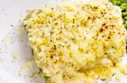 Besamel de coliflor que sobró de ayer