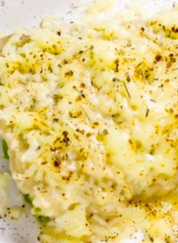 Besamel de coliflor que sobró de ayer