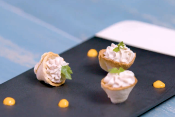 Bocaditos de crema de queso y anchoa