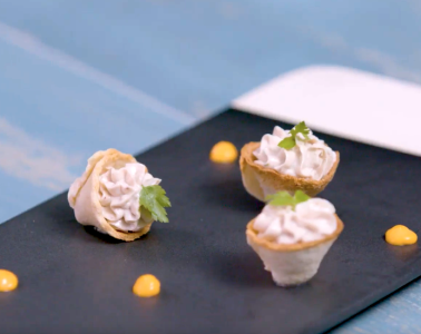 Bocaditos de crema de queso y anchoa