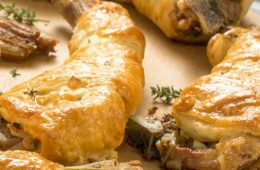 Chuletillas de cordero en hojaldre