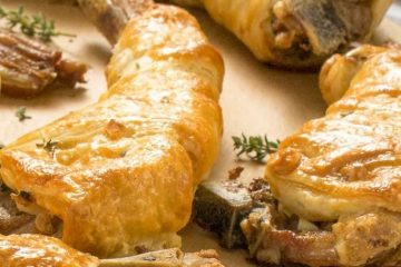 Chuletillas de cordero en hojaldre