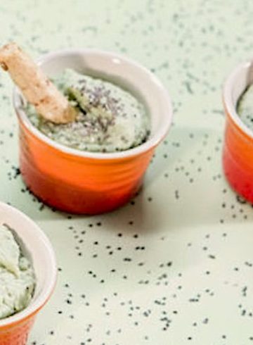 Hummus de judías verdes que sobraron de ayer