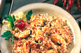 Arroz con mejillones en conserva