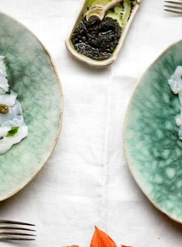 Carpaccio de bacalao
