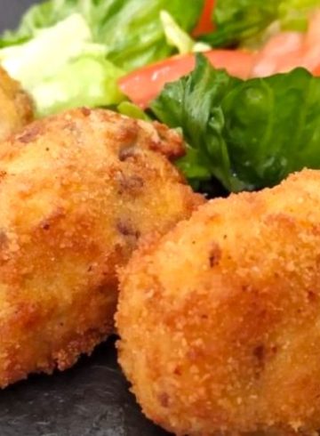 Croquetas de carne picada ya cocinada sobrante