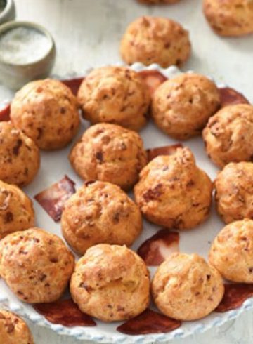 Gougères de chorizo y queso (aperitivo de fin de semana)