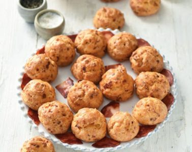 Gougères de chorizo y queso (aperitivo de fin de semana)