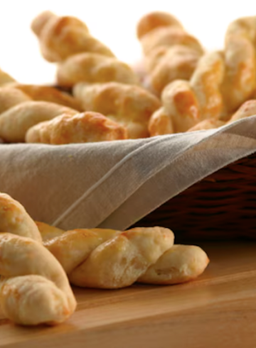 Trenzas de queso al horno